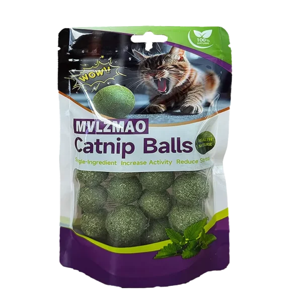 Catnip Ball Toy – Fun, Safe & Teeth Cleaning - Image 2