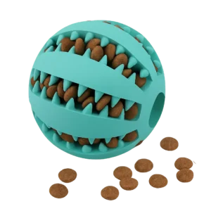 Interactive Dog Toy Ball – Rubber Chew & Treat Feeder