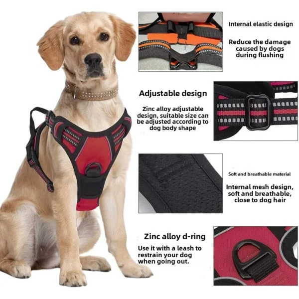 No-Pull Reflective Dog Harness – Adjustable & Padded - Image 3