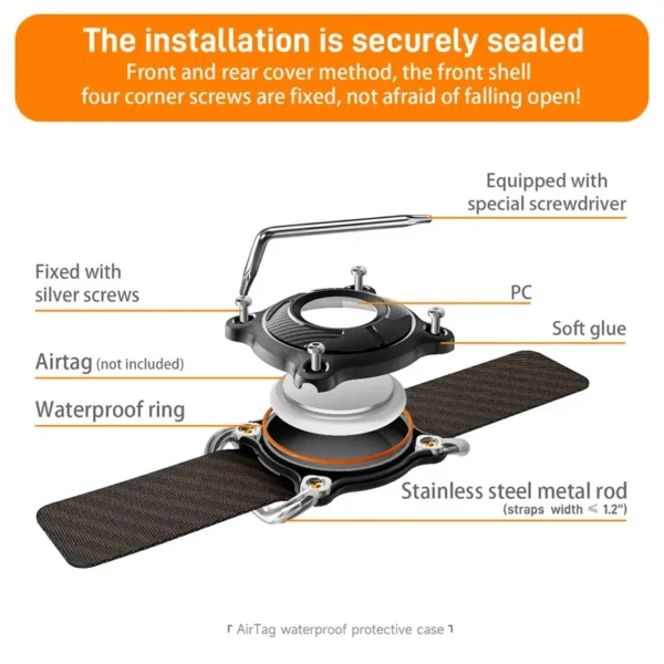 Waterproof Airtag Holder for Dog & Cat Collars - Image 2