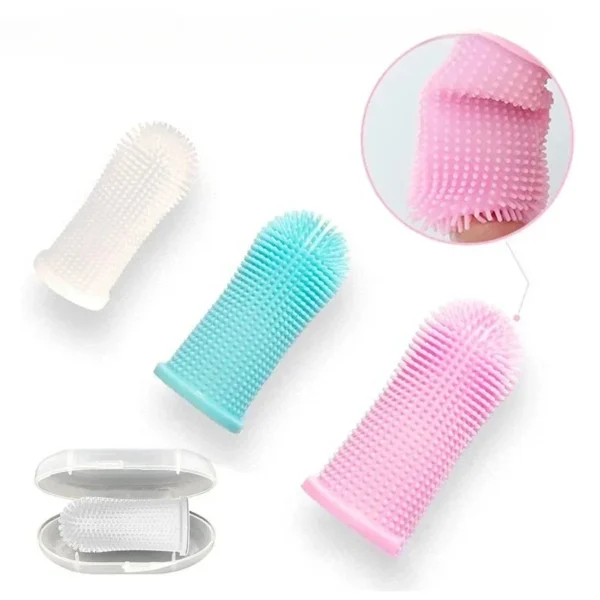 Pet Finger Toothbrush – Soft Silicone Cleaner for Dogs & Cats - Image 3